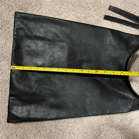 COS black leather modern minimalist hobo large NWT - Picture 11 of 12